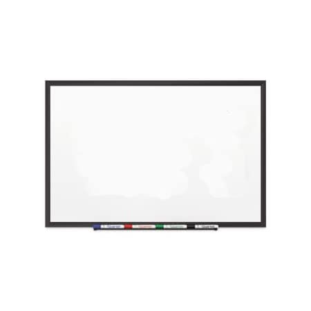Quartet Mfg. Quartet, Classic Porcelain Magnetic Whiteboard, 96 X 48, Black Aluminum Frame 2548B